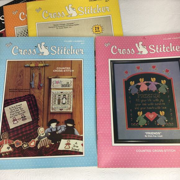 7 Vintage Back Issues of The Cross Stitcher Magazine 1986/1987 - Picture 3 of 5